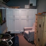 Tall larder cabinets a Wychert cottage Haddenham