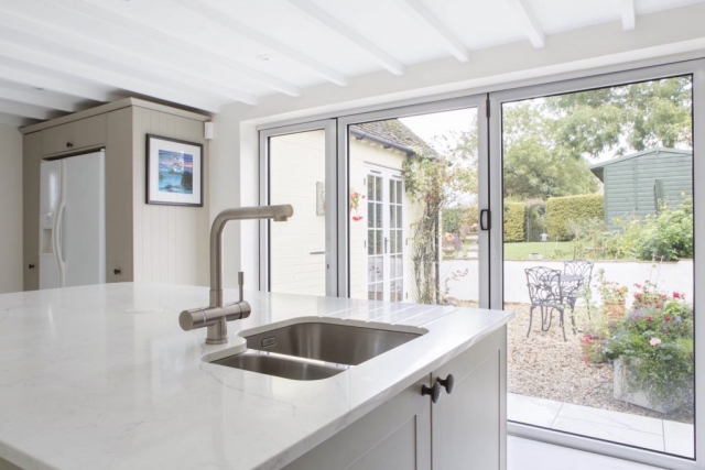 boiling water tap undermounted sink with draining grooves shabbingdon thame buckinghamshire 1 1024x683