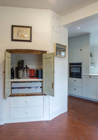 clever inset storage upcycled doors haddenham buckinghamshire bespoke kitchen 2 717x1024