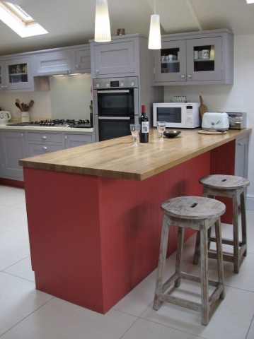 painted kitchen bespoke oxford oak worktops eye level oven corian worktops oxfordshire 766x1024